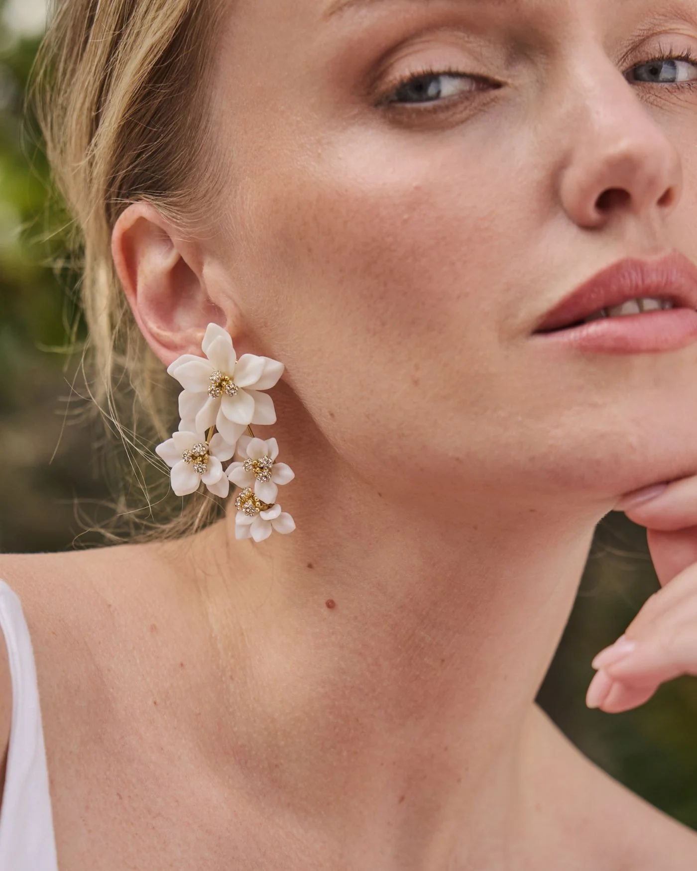 Bloom Flower Convertible Statement Earring - Image 4