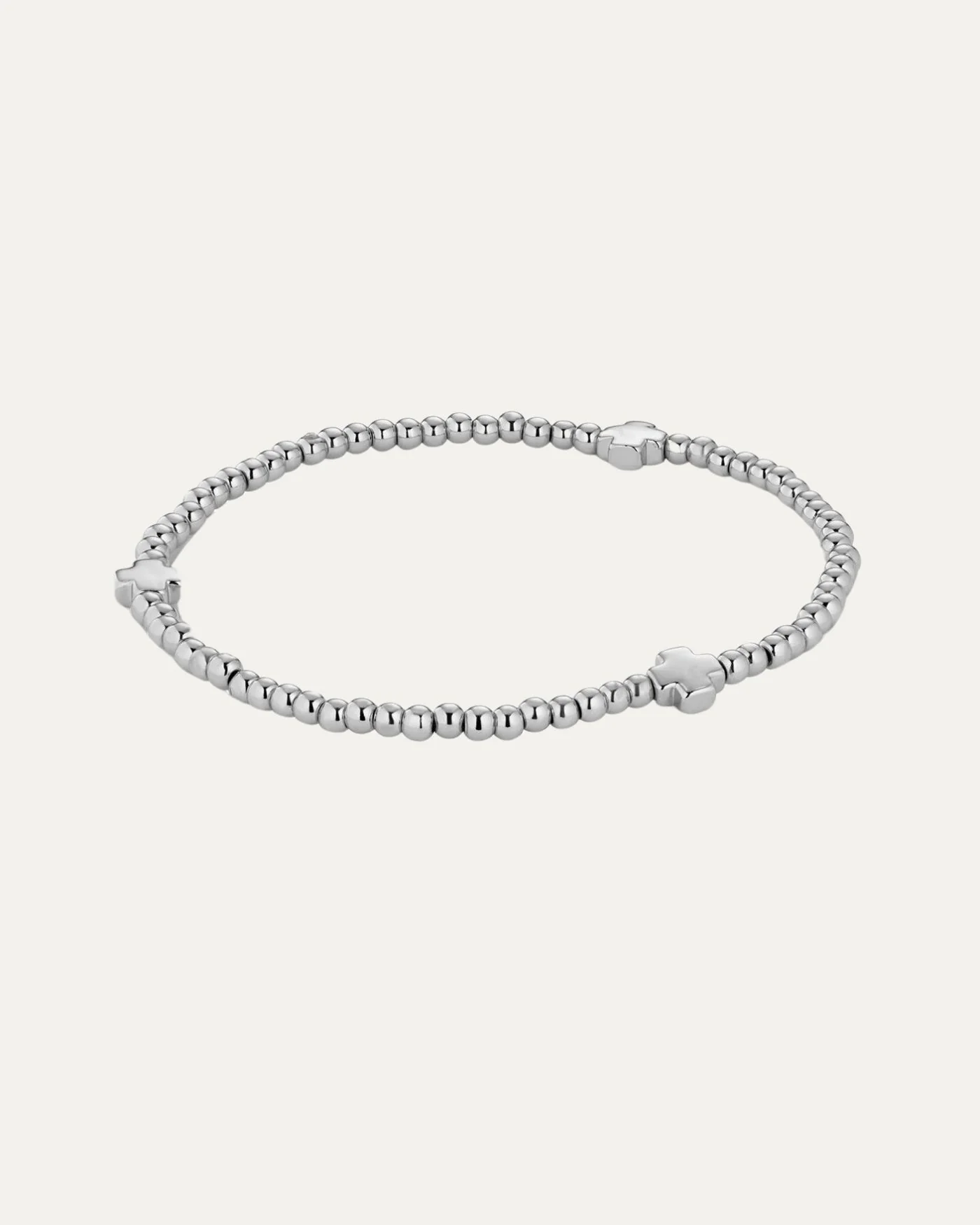 Cross Beaded Stretch Bracelet - Image 4