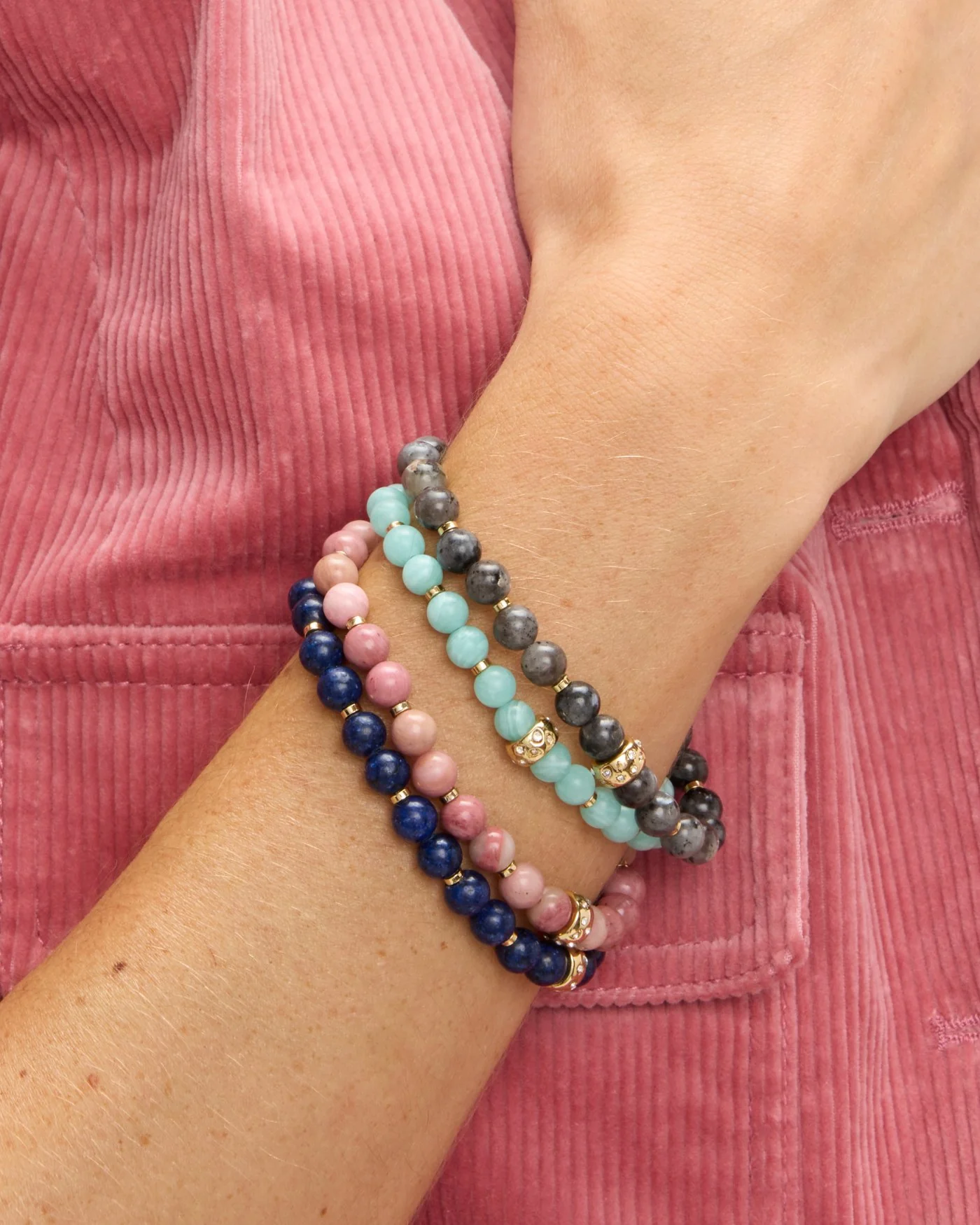 Power Stone Stretch Bracelet | Labradorite - Image 3