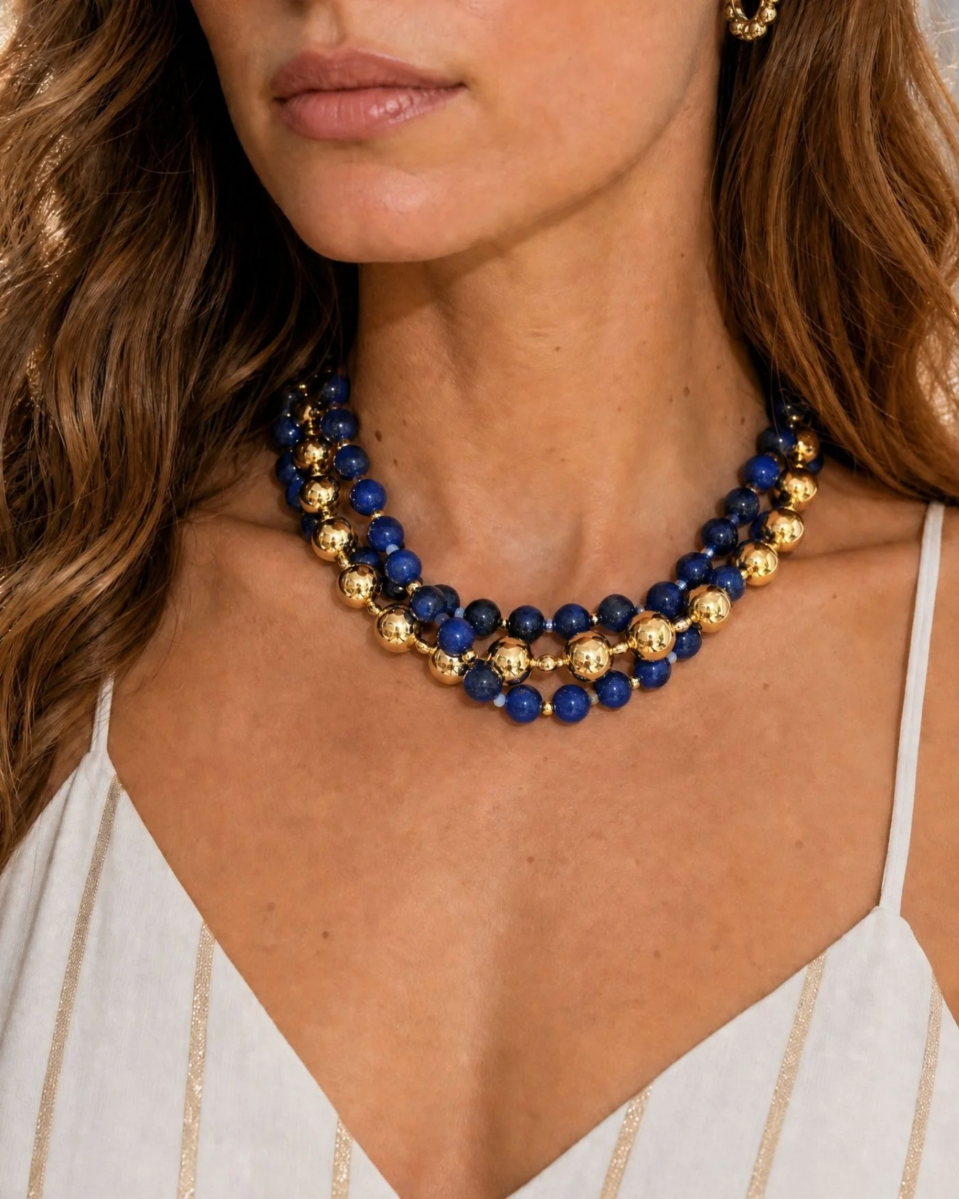 Sienna Graduated Beaded Necklace - Image 3