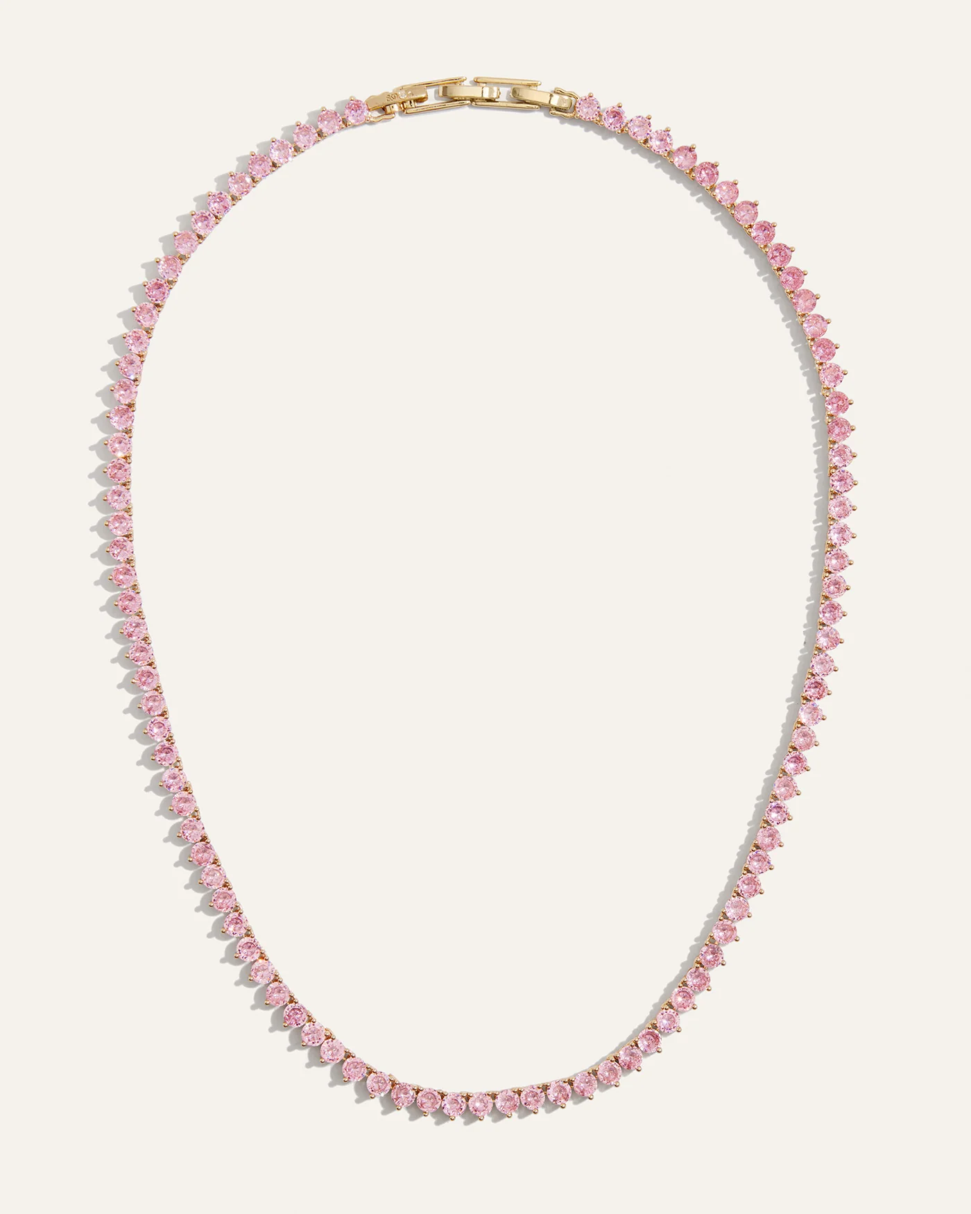 Inheritance Tennis Necklace | Pink Sapphire - Image 3