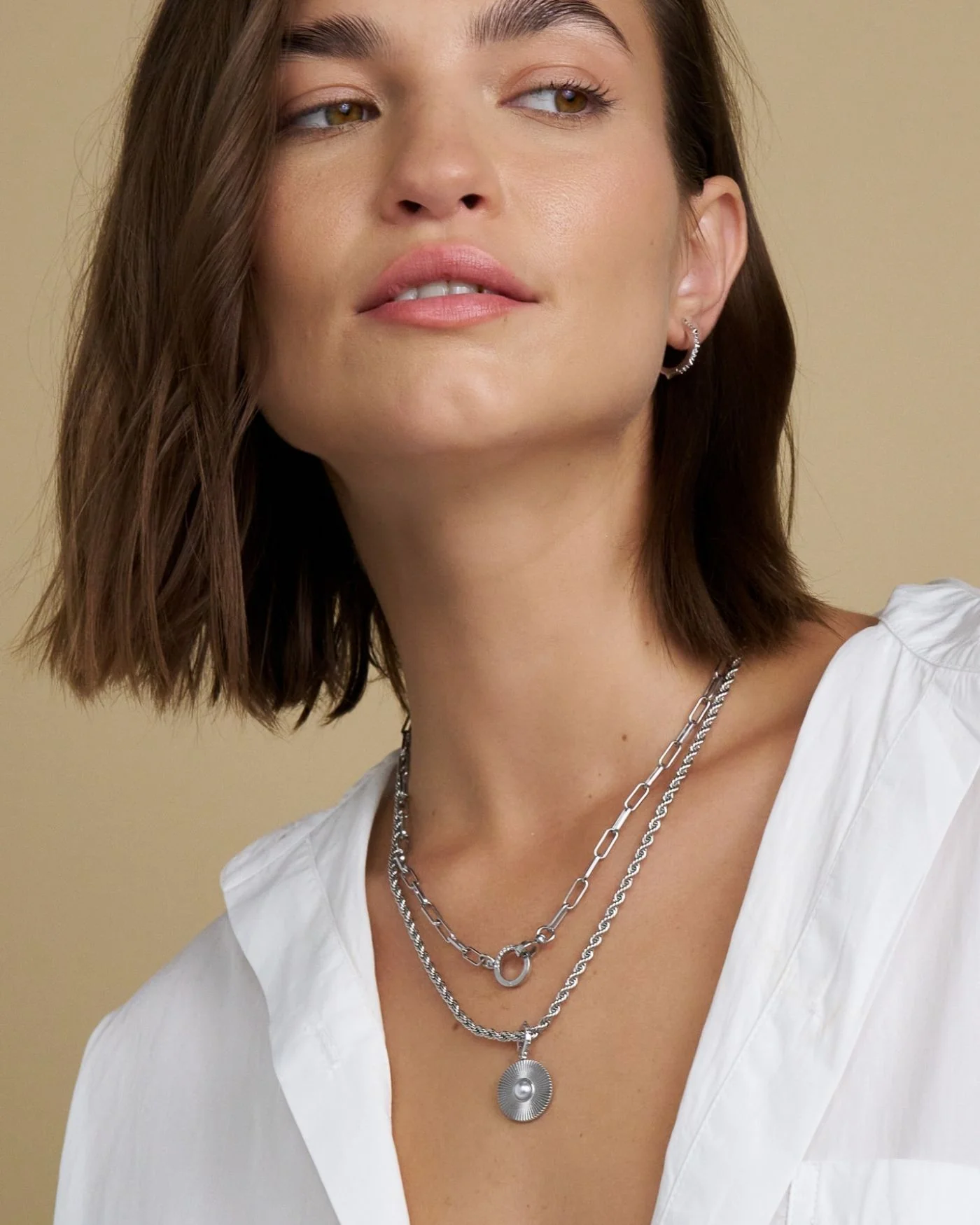 Tatum Convertible Lariat Chain Necklace - Image 7