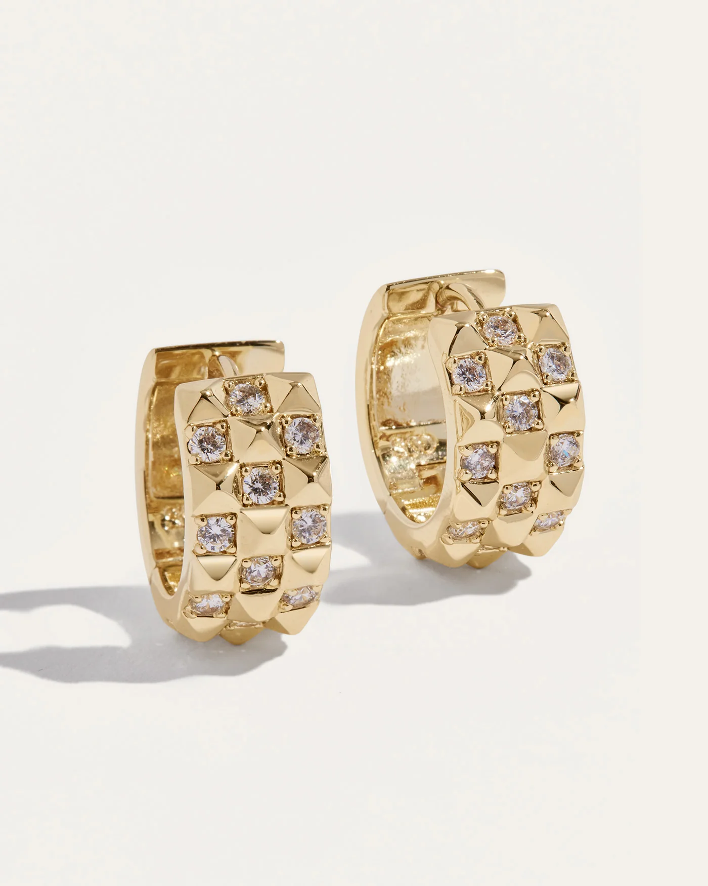 Vivienne Hinged Huggie Earrings